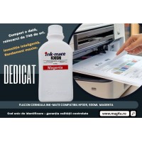 Set Flacon Cerneala Ink-Mate Compatibil HP305, 1x500ml 3YM60AE Magenta, Dezinfectant ALCHOSEPT 40 ml si Pix Radius