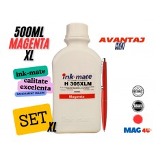 Flacon Refill Cerneala HP Magenta (305XL) 3YM63AE 500ml Ink-Mate si Pix Schneider