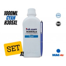 Flacon Refill Cerneala HP Cyan (305XL) 3YM63AE 1000ml Ink-Mate si Pix Schneider