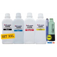 Pachet Flacon Refill Cerneala Ink-Mate 1X 1000ml Negru HP 3YM61AE (305), 1X 1000ml Cyan HP 3YM60AE (305), 1X 1000ml Magenta HP 3YM60AE (305), 1X 1000ml Yellow HP 3YM60AE (305) si Pix Schneider
