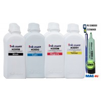 Pachet Flacon Refill Cerneala Ink-Mate 3X 1000ml Negru HP 3YM61AE (305), 2X 1000ml Cyan HP 3YM60AE (305), 2X 1000ml Magenta HP 3YM60AE (305), 2X 1000ml Yellow HP 3YM60AE (305) si Pix Schneider