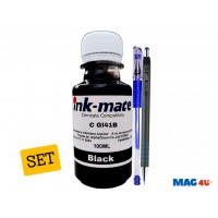 Set Flacone Cerneala Ink-Mate Compatibil Canon GI41 ( 1x100ml Black) + Pix CNX567 si Pix cu gel
