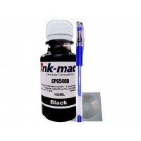 Set Flacon Refill Cerneala Ink-Mate Compatibil Canon 1x100ml PG-540 Negru, Pix cu gel si 1buc Cdr Maxell cu plic