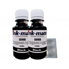 Set Flacon Cerneala Ink-Mate Compatibil Canon 2x100ml GI-46BK Negru, 2buc Cdr Maxell cu plic
