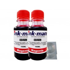 Set Flacon Cerneala Ink-Mate Compatibil Canon 2x100ml GI-46M Magenta, 2buc Cdr Maxell cu plic