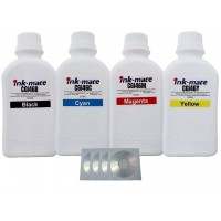 Set Flacon Cerneala Ink-Mate Compatibil Canon 1x500 GI-46BK Negru 1x500 GI-46C Cyan 1x500 GI-46M Magenta 1x500 GI-46Y Galben, 4buc Cdr Maxell cu plic