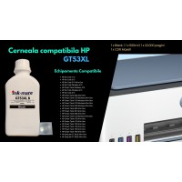 Flacon Cerneala Ink-Mate Compatibil HP (GT53XL) 1x500ml 1VV21AE Negru , 1buc Cdr Maxell cu plic