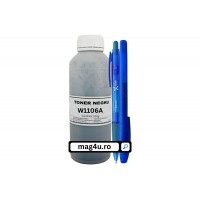 Set Flacon Refill Toner AlphaChem Compatibil HP(106A) W1106A 100g, Pix Xball si Pix Radius