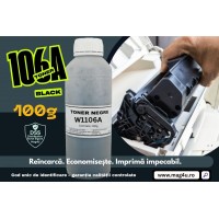 Set Flacon Refill Toner AlphaChem Compatibil HP(106A) W1106A 100g, Pix Xball si Pix Radius