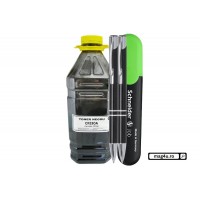 Set Bidon Refill Jadi Praf Toner Compatibil HP(30A) CF230A Negru, 2000g- 2xPix CNX226 si Textmarker Schneider