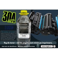 Set Bidon Refill Jadi Praf Toner Compatibil HP(30A) CF230A Negru, 1000g- Pix Schneider si Textmarker Schneider