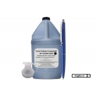 Set Bidon Refill SCC Praf Toner Compatibil (HP26X) CF226X Negru, 1000g, Pix Schneider si Pâlnie