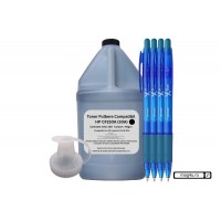 Set Bidon Refill SCC Praf Toner Compatibil HP30A CF230A Negru, 2000g, 4xRoller Frixion si Pâlnie