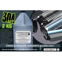 Set Bidon Refill SCC Praf Toner Compatibil HP30A CF230A Negru, 2000g, 4xRoller Frixion si Pâlnie