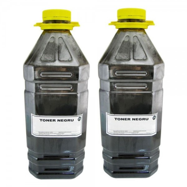 Pachet JADI Compatibil  Xerox 2x 106R02721 Bidon Refill Negru 2000g si Pix Schneider