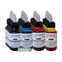 Set 16x Flacoane Cerneala AlphaChem Compatibil Brother 4x BTD60BK Negru 4x BT5000C Cyan 4x BT5000M Magenta 4x BT5000Y Galben 100ml cu picurator si 10x CDR Maxell