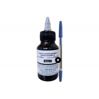 Set Flacon Cerneala Compatibil Brother BTD100 Negru 100ml cu Picurator si Pix de Unica Folosinta