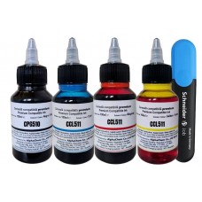 Pachet Flacon Cerneala Compatibil AlphaChem Canon PG-510/CL-511, 1x100 Negru 1x100 Cyan 1x100 Magenta 1x100  Galben, Textmarker Shneider