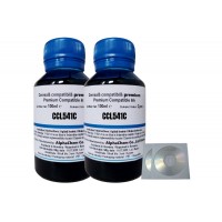 Set Flacon Cerneala AlphaChem Compatibil Canon 2x100ml CL-541C Cyan, 2buc Cdr Maxell cu plic