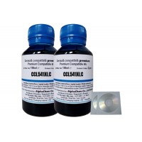 Set Flacon Cerneala AlphaChem Compatibil Canon 2x100ml CL-541XLC Cyan, 2buc Cdr Maxell cu plic