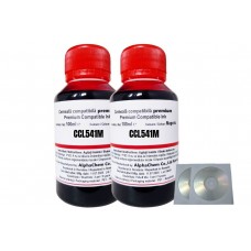 Set Flacon Cerneala AlphaChem Compatibil Canon 2x100ml CL-541M Magenta, 2buc Cdr Maxell cu plic