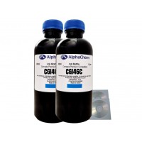 Set Flacon Cerneala AlphaChem Compatibil Canon 2x200ml GI-46C Cyan, 2buc Cdr Maxell cu plic