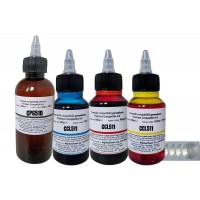 Set Flacon Cerneala AlphaChem Compatibil Canon 1x200ml PG-510 Negru, 1x100ml CL-511C Cyan, 1x100ml CL-511M Magenta, 1x100ml CL-511Y Galben, 4buc Cdr Maxell cu plic