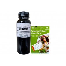 Set Flacon Cerneala AlphaChem Compatibil Canon 1x250ml PG-540L Negru, Hartie foto 4R, 200g/mp 20 coli/pachet
