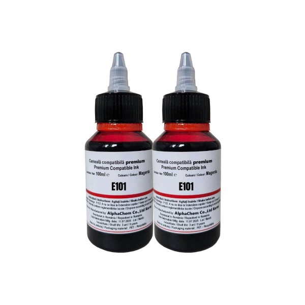 Flacon Cerneala Compatibil Epson(101) 2x100ml C13T03V34A Magenta-cu picurator