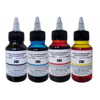 Set Flacon Cerneala Compatibil Epson(101) 1x100ml Negru, 1x100ml Cyan, 1x100ml Magenta, 1x100ml Galben-cu picurator