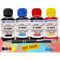 Pachet Flacon Cerneala AlphaChem HP (305) 1x100ml 3YM61AE Negru 1x100ml 3YM60AE Cyan 1x100ml 3YM60AE Magenta 1x100ml 3YM60AE Galben