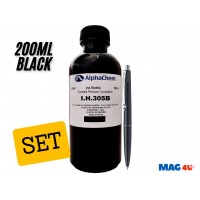 Flacon Cerneala AlphaChem Compatibil HP (305) 1x200ml 3YM61AE Negru  si pix Schneider