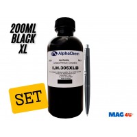 Flacon Cerneala AlphaChem Compatibil HP (305XL) 1x200ml 3YM62AE Negru  si pix Schneider