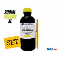 Flacon Cerneala AlphaChem Compatibil HP (305XL) 1x200ml 3YM63AE Galben  si pix Schneider
