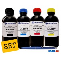 Pachet Flacon Cerneala AlphaChem HP (305) 2x200ml 3YM61AE Negru 1x200ml 3YM60AE Cyan 1x200ml 3YM60AE Magenta 1x200ml 3YM60AE Galben  si pix Schneider