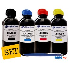 Pachet Flacon Cerneala AlphaChem HP (305) 2x200ml 3YM61AE Negru 2x200ml 3YM60AE Cyan 2x200ml 3YM60AE Magenta 2x200ml 3YM60AE Galben  si pix Schneider