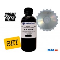Set Flacon Cerneala AlphaChem Compatibil HP305 1x200ml 3YM61AE Negru cu CDR Maxell
