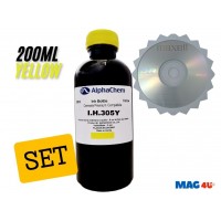 Set Flacon Cerneala AlphaChem Compatibil HP305 1x200ml 3YM60AE Galben cu CDR Maxell