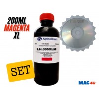 Set Flacon Cerneala AlphaChem Compatibil HP305XL 1x200ml 3YM63AE Magenta cu CDR Maxell