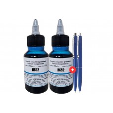 Set Flacon Cerneala AlphaChem Compatibil HP652 2x100ml F6V24AE Cyan cu Pix Schneider
