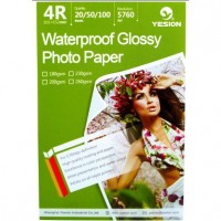 Hartie FOTO YESION 4R ( 10x15 ) Waterproof Glossy single side 200g/mp 20 coli/pachet