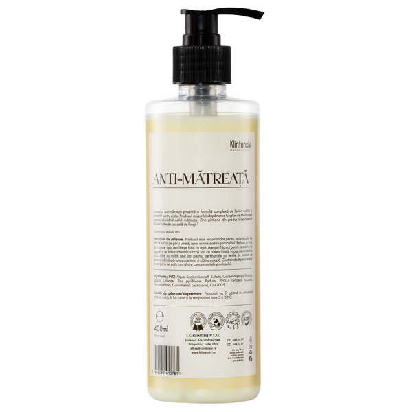 Șampon Anti-Mătreață 400 ml – Curățare Profundă, Scalp Reechilibrat și Fără Urme de Mătreață