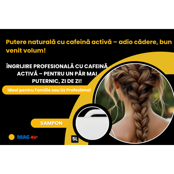 Șampon Anti-Cădere 5 Litri – Întărește Rădăcina, Reduce Căderea Părului și Oferă Vitalitate Firului de Păr
