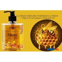 Săpun Lichid cu Miere 500 ml – Curățare Delicată și Hidratare Naturală, pentru Mâini Fine și Catifelate