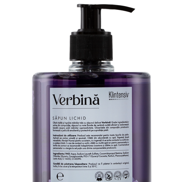 Săpun Lichid Verbină 500 ml – Revigorant și Răcoritor, pentru Mâini Curate și Catifelate Zi de Zi