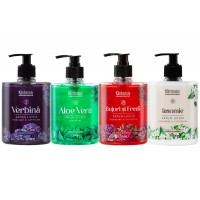 Set Cadou Sapun Lichid Premium Fresh Collection – Aloe Vera 500 ml, Verbină 500 ml, Bujori & Frezii 500 ml, Iasomie 500 ml – Parfum Intens și Persistent