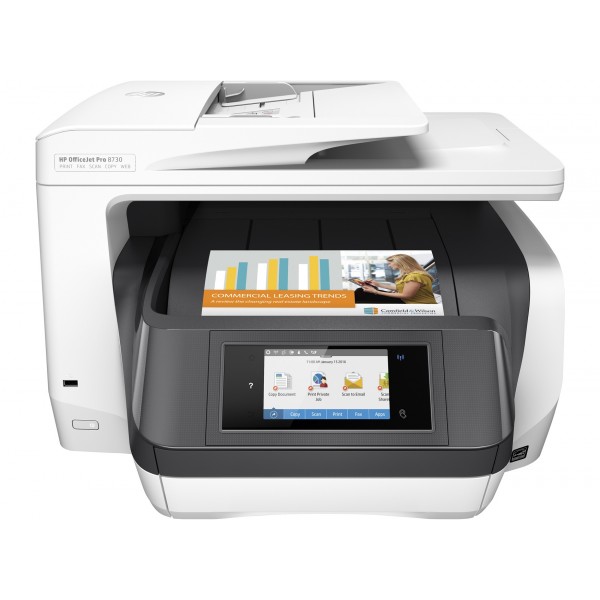 Multifunctional inkjet color HP Officejet Pro 8730 e-All-in-One A4 WiFi Duplex 4 in 1
