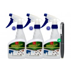 Set 3xGeratox GP+ Insecticid Lichid Universal 500 ml, Solutie Profesionala pentru Gandaci, Tantari, Muste si Furnici si 3xPix Schneider