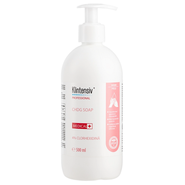 Săpun Igienic și Chirurgical CHDG, 500 ml – 4% Clorhexidină pentru Dezinfectare Avansată