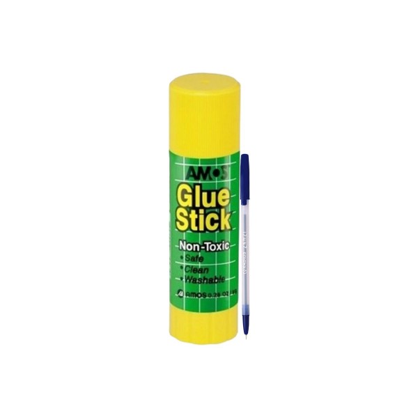 Set Lipici Solid Amos 15 g + Pix Radius Zanzi – Non-Toxic, Fără Solvenți și Acizi, pentru Hârtie, Hârtie Foto și Materiale Textile